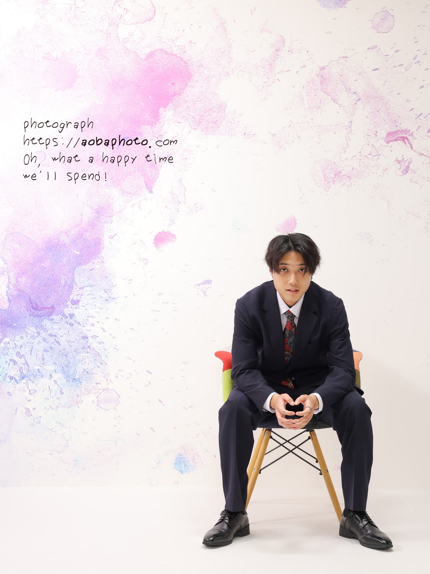 福井スタジオで撮った成人の男の子