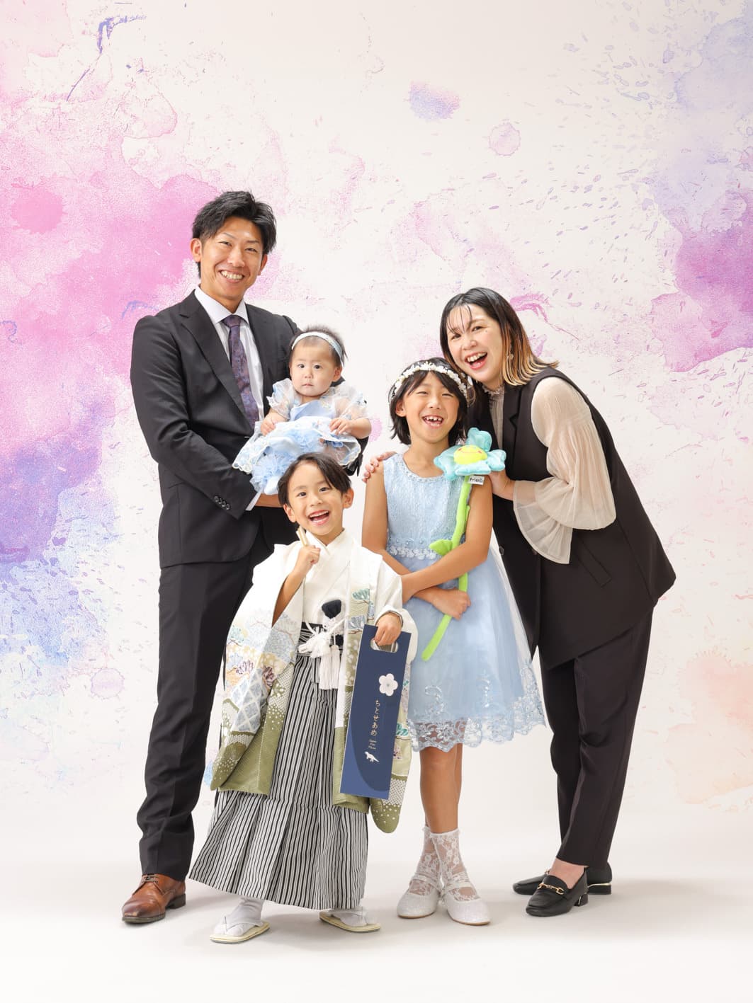 福井越前市のアオバフォトのスタジオで撮った七五三の写真
