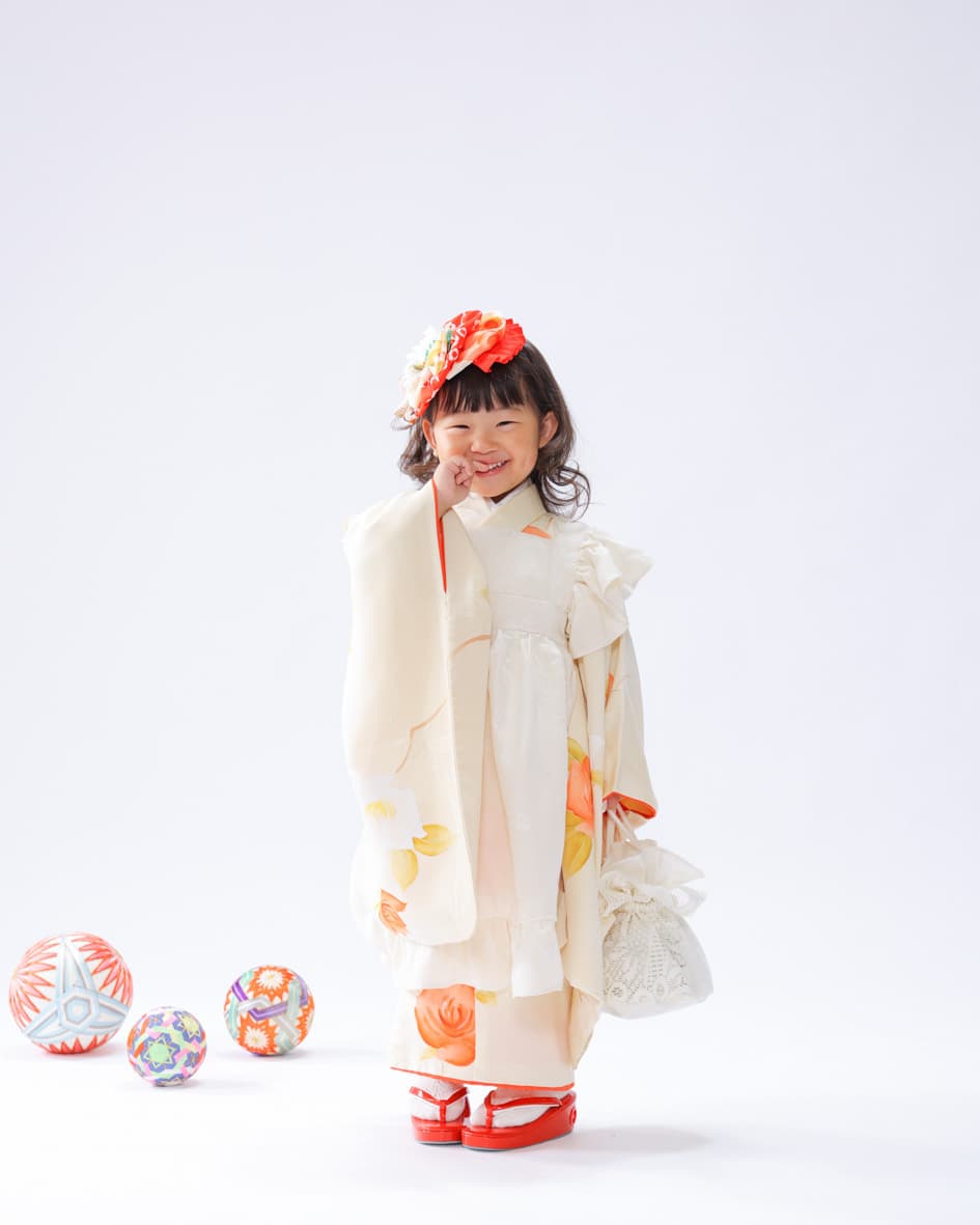 福井越前市のアオバフォトのスタジオで撮った七五三の写真