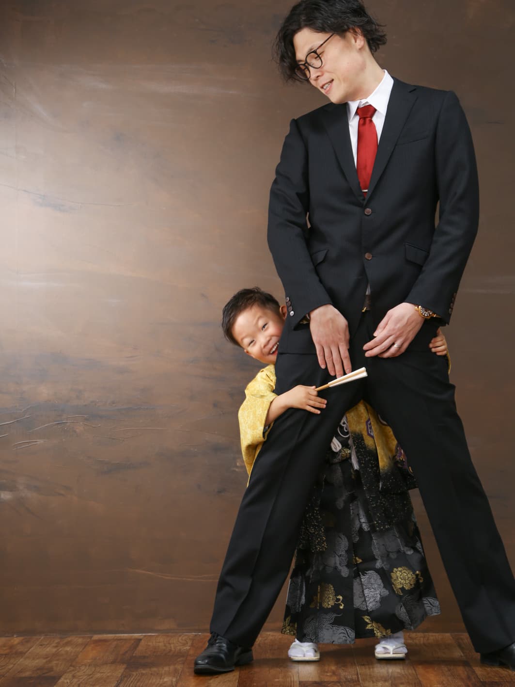 福井越前市のアオバフォトのスタジオで撮った七五三の写真