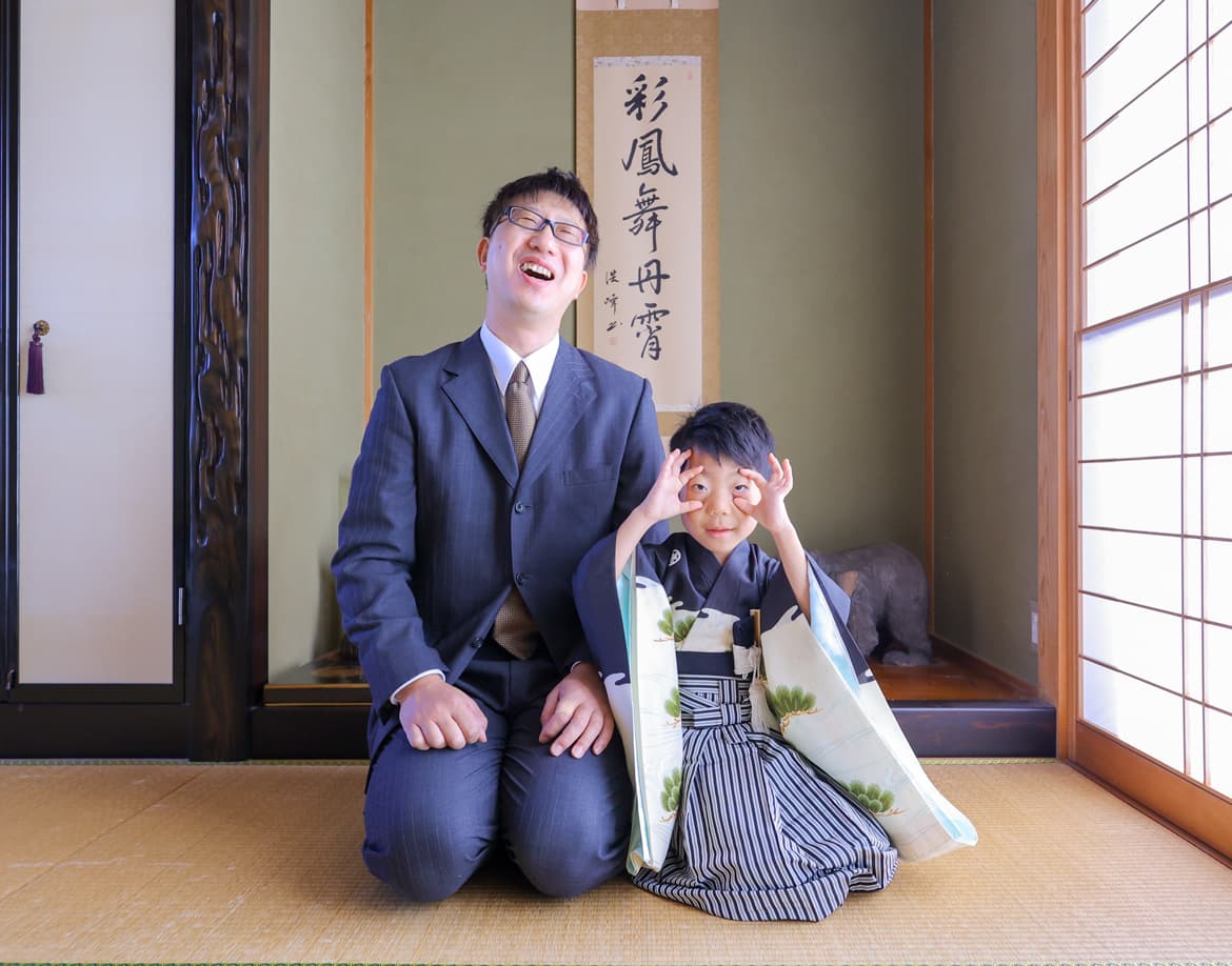 福井アオバフォトのカメラマンが撮ったご自宅の七五三の写真