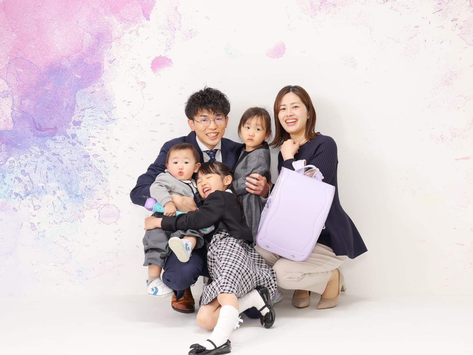 福井越前市のアオバフォトのスタジオで撮った入学式の写真